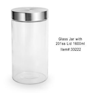 Entrega Imediata - 163 CX <br />Ideal Kitchen Pote de Vidro Liso com Tampa Inox Hermética 1700ml<br />12 unidades por caixa <br />Caixa: 47X36X25cm<br />SKU: 33222<br /><span style="color:#35bfc3"></span><br />UN <span style="color:#35bfc3">R$21,96</span><br />CX <span style="color:#35bfc3">R$263,52</span>
