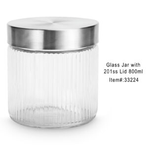 Entrega Imediata - 151 CX <br /> Ideal Kitchen Pote de Vidro com Tampa Inox Hermética 900ml<br />24 unidades por caixa <br />Caixa: 47X36X28cm<br />SKU: 33224<br /><span style="color:#35bfc3"></span><br />UN <span style="color:#35bfc3">R$15,18</span><br />CX <span style="color:#35bfc3">R$364,32</span>