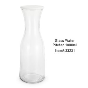 Entrega Imediata - 105 CX <br /> Ideal Kitchen Jarra de Vidro Liso para Água 1000ml (33.8 oz)<br />Tampa Hermética<br />12 unidades CX<br /> 41X31X30cm<br />SKU: 33231<br /><span style="color:#35bfc3"></span><br />UN <span style="color:#35bfc3">R$14,90</span><br />CX <span style="color:#35bfc3">R$178,80</span>